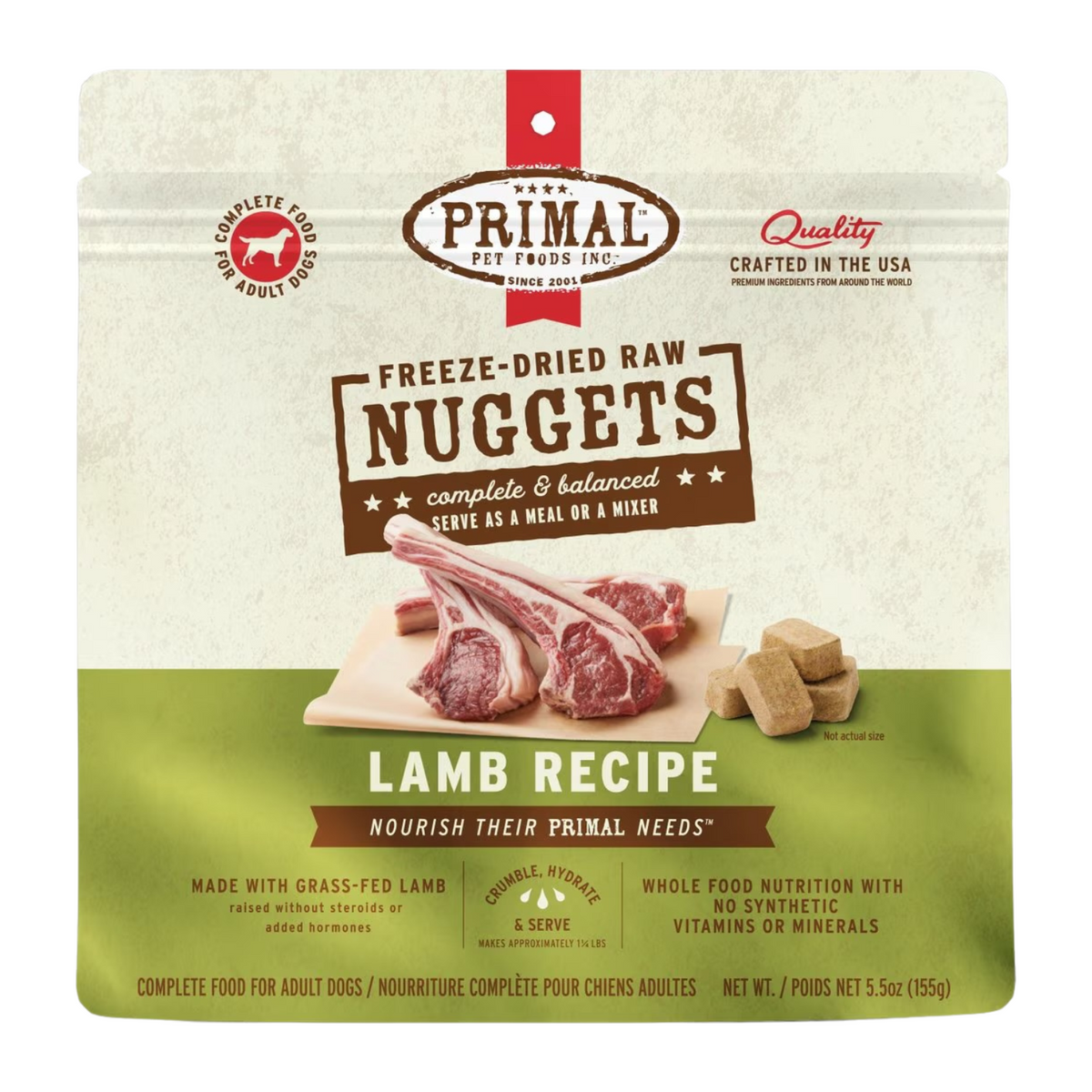 Freeze Dried Dog Food - Lamb Dinner Nuggets - Adult