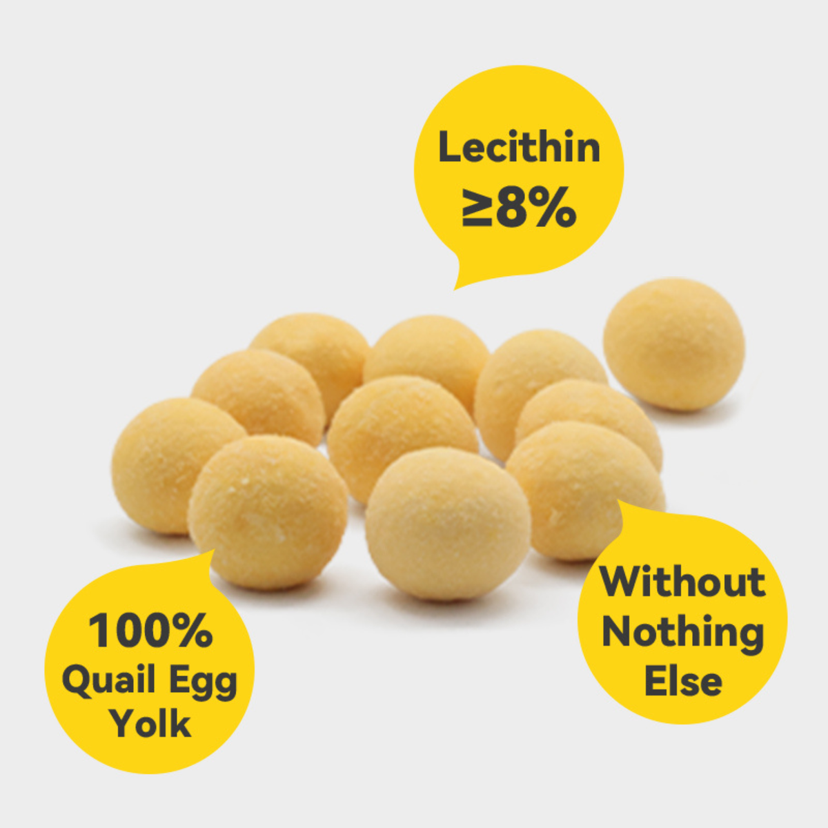 Freeze Dried Dog & Cat Treat - Quail Egg Yolk
