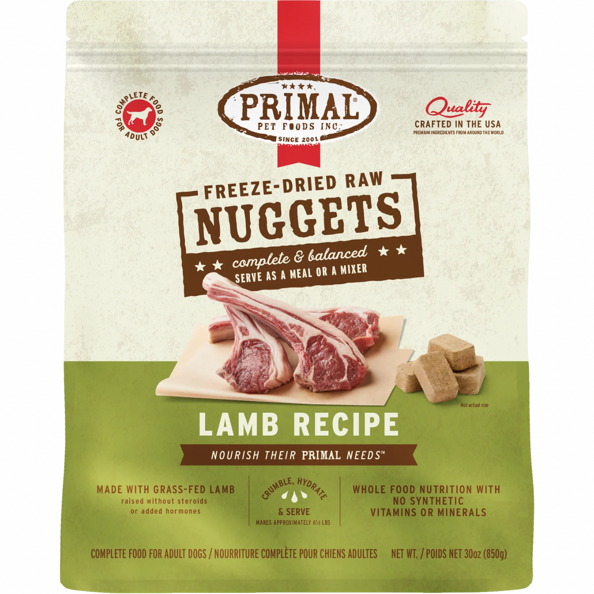 Freeze Dried Dog Food - Lamb Dinner Nuggets - Adult