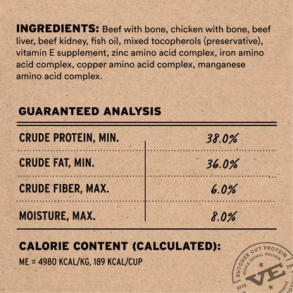 Freeze Dried Cat Food - Soft Nibs - Beef & Chicken