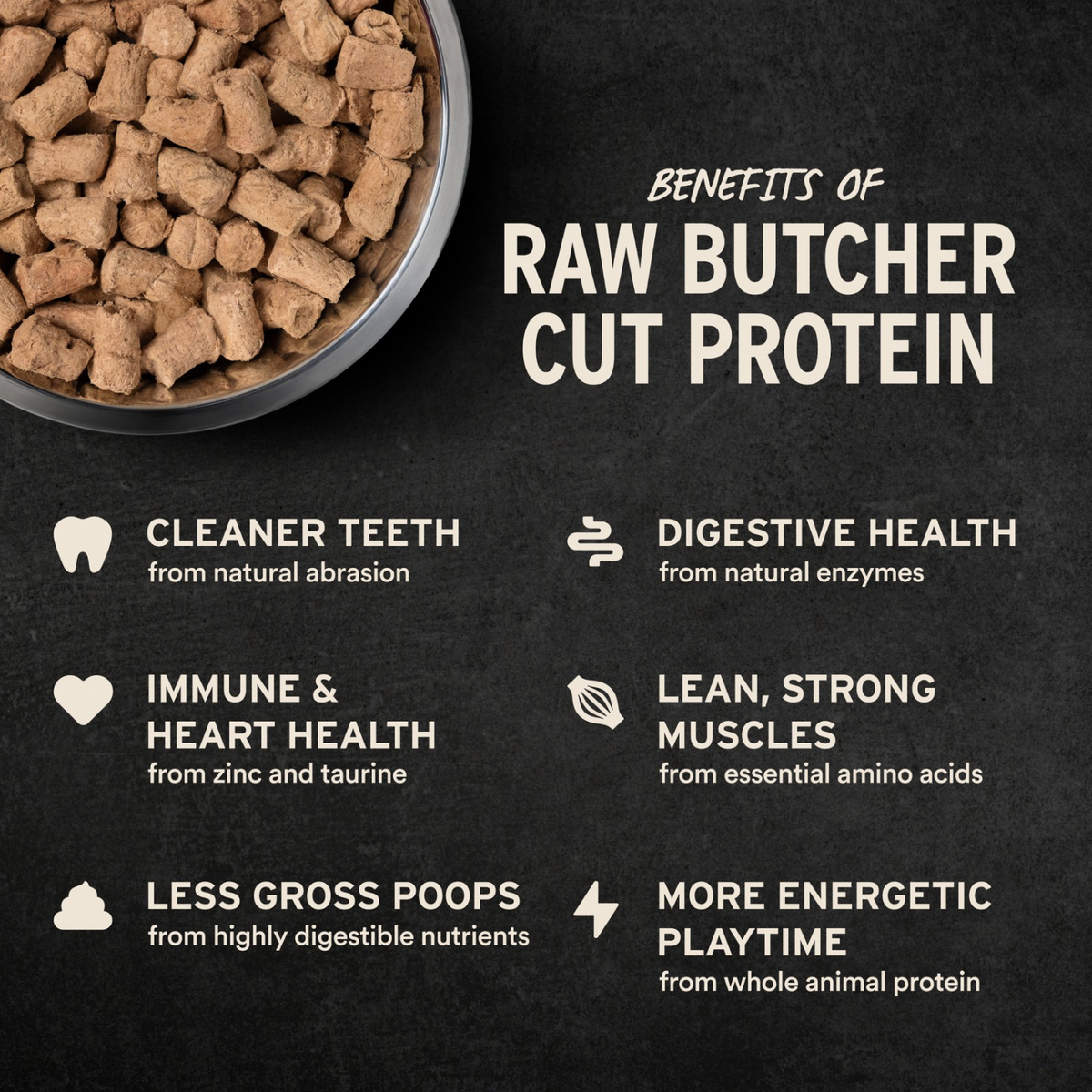 Freeze Dried Cat Food - Soft Nibs - Pork