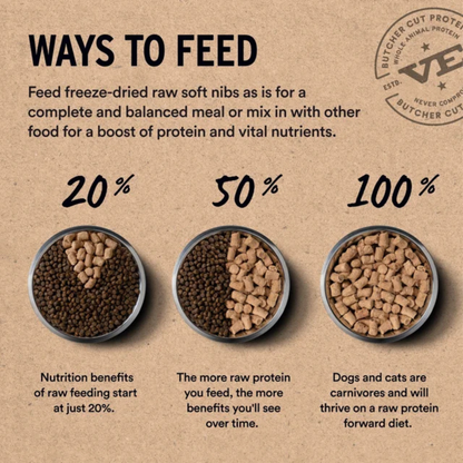 Freeze Dried Cat Food - Soft Nibs - Chicken