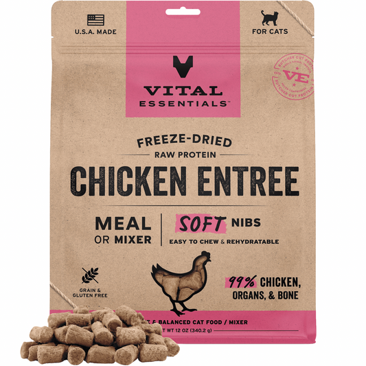 Freeze Dried Cat Food - Soft Nibs - Chicken