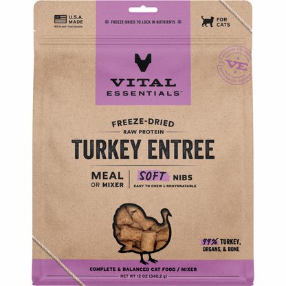 Freeze Dried Cat Food - Soft Nibs - Turkey