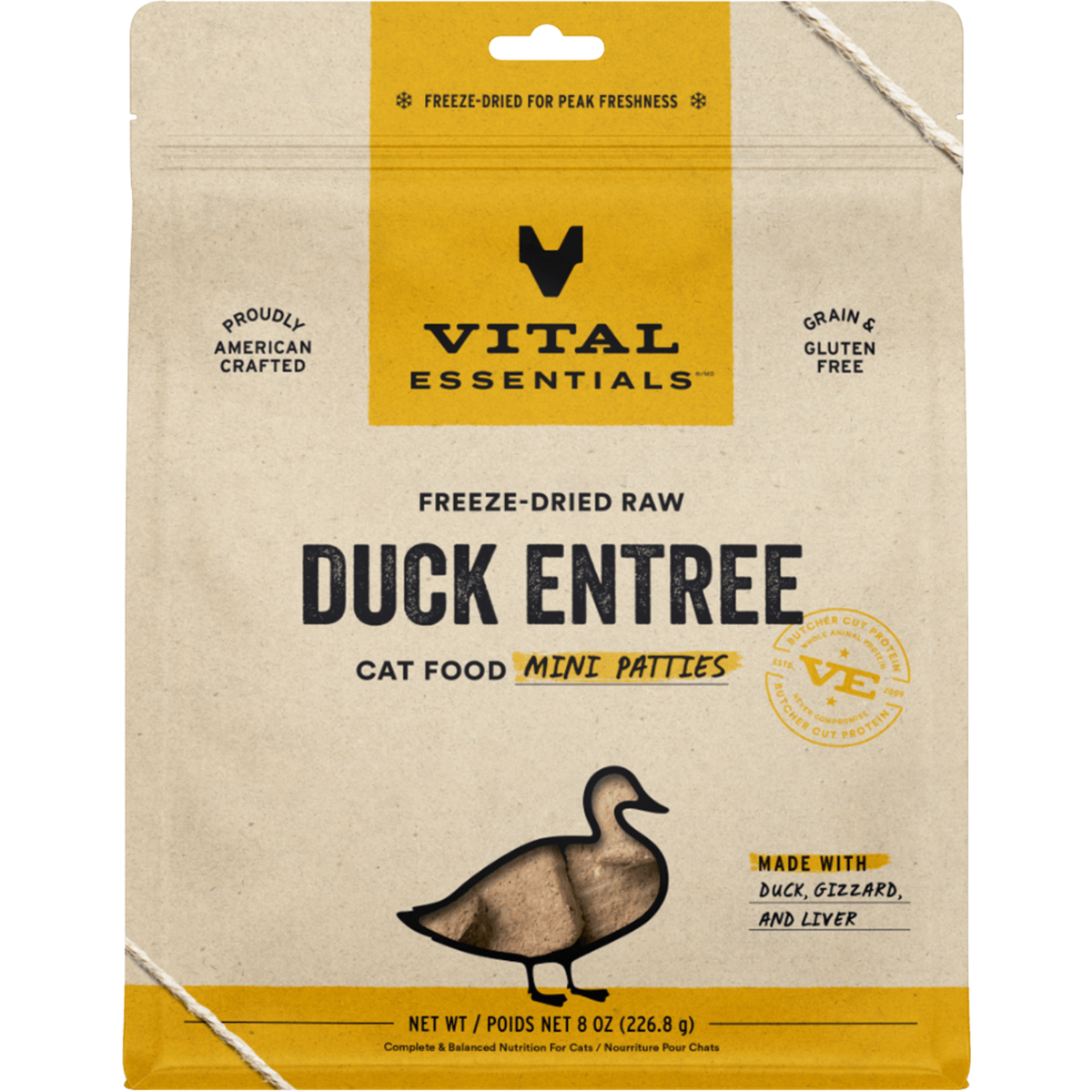 Freeze Dried Cat Food - Mini Patties - Duck