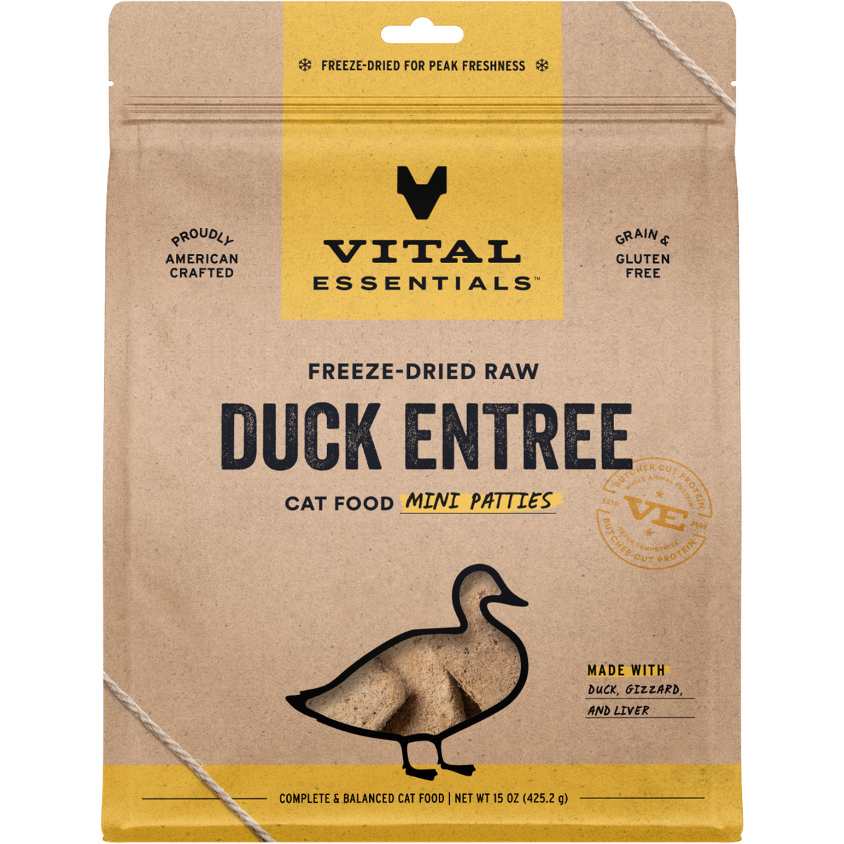 Freeze Dried Cat Food - Mini Patties - Duck