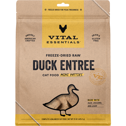 Freeze Dried Cat Food - Mini Patties - Duck