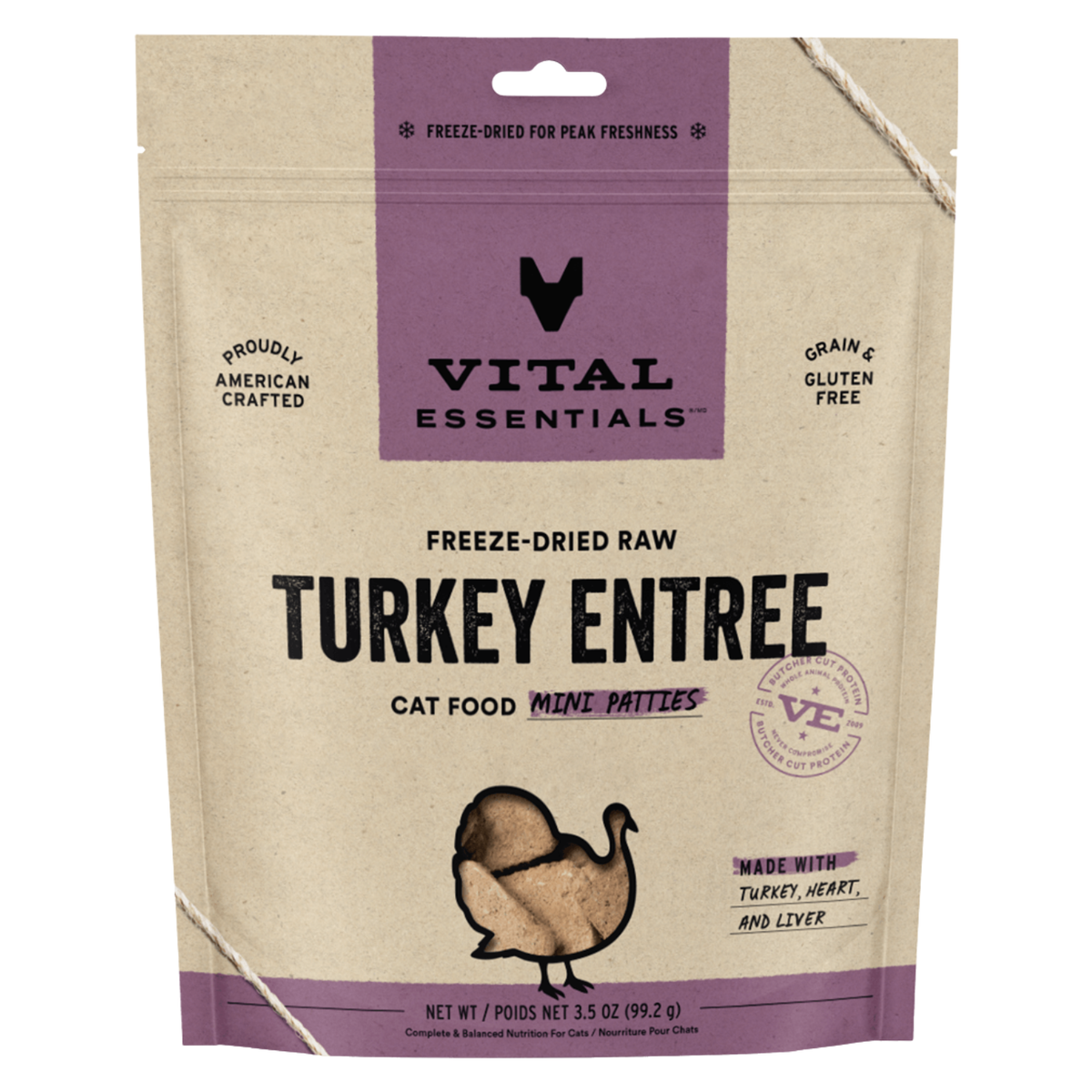 Freeze Dried Cat Food - Mini Patties - Turkey