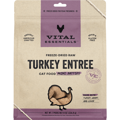 Freeze Dried Cat Food - Mini Patties - Turkey
