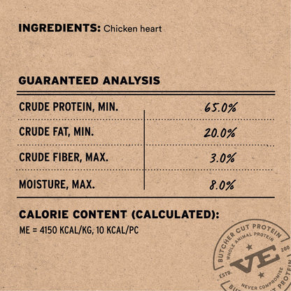 Freeze Dried Cat Treat - Chicken Heart