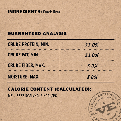 Freeze Dried Cat Treat - Duck Liver