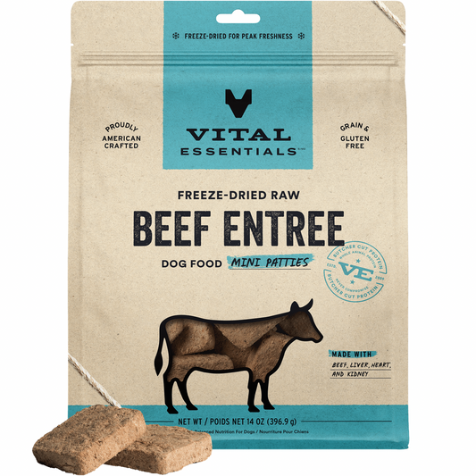 Freeze Dried Dog Food - Mini Patties - Beef