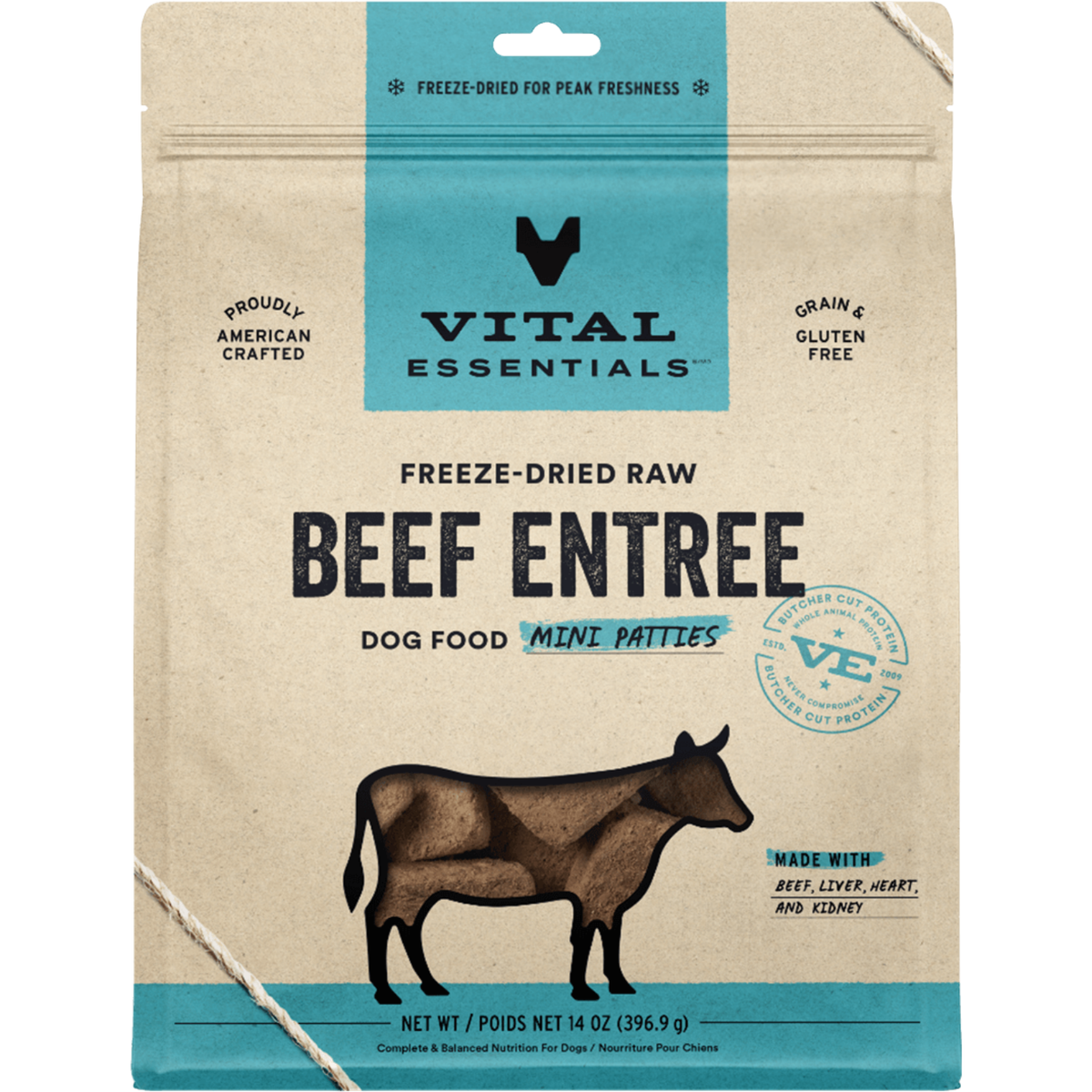 Freeze Dried Dog Food - Mini Patties - Beef