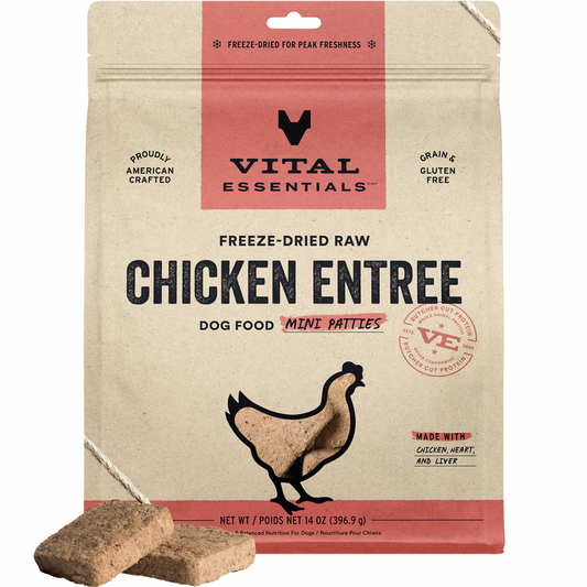 Freeze Dried Dog Food - Mini Patties - Chicken