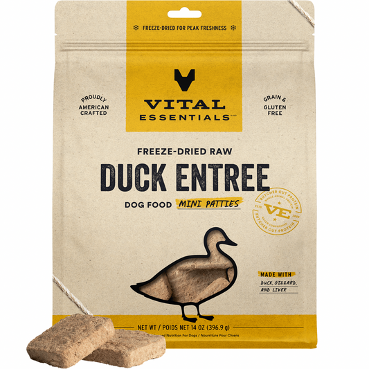 Freeze Dried Dog Food - Mini Patties - Duck