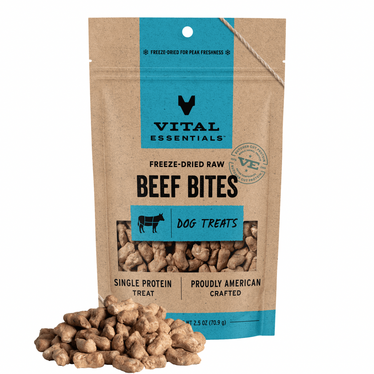 Freeze Dried Dog Treat - Beef Bites
