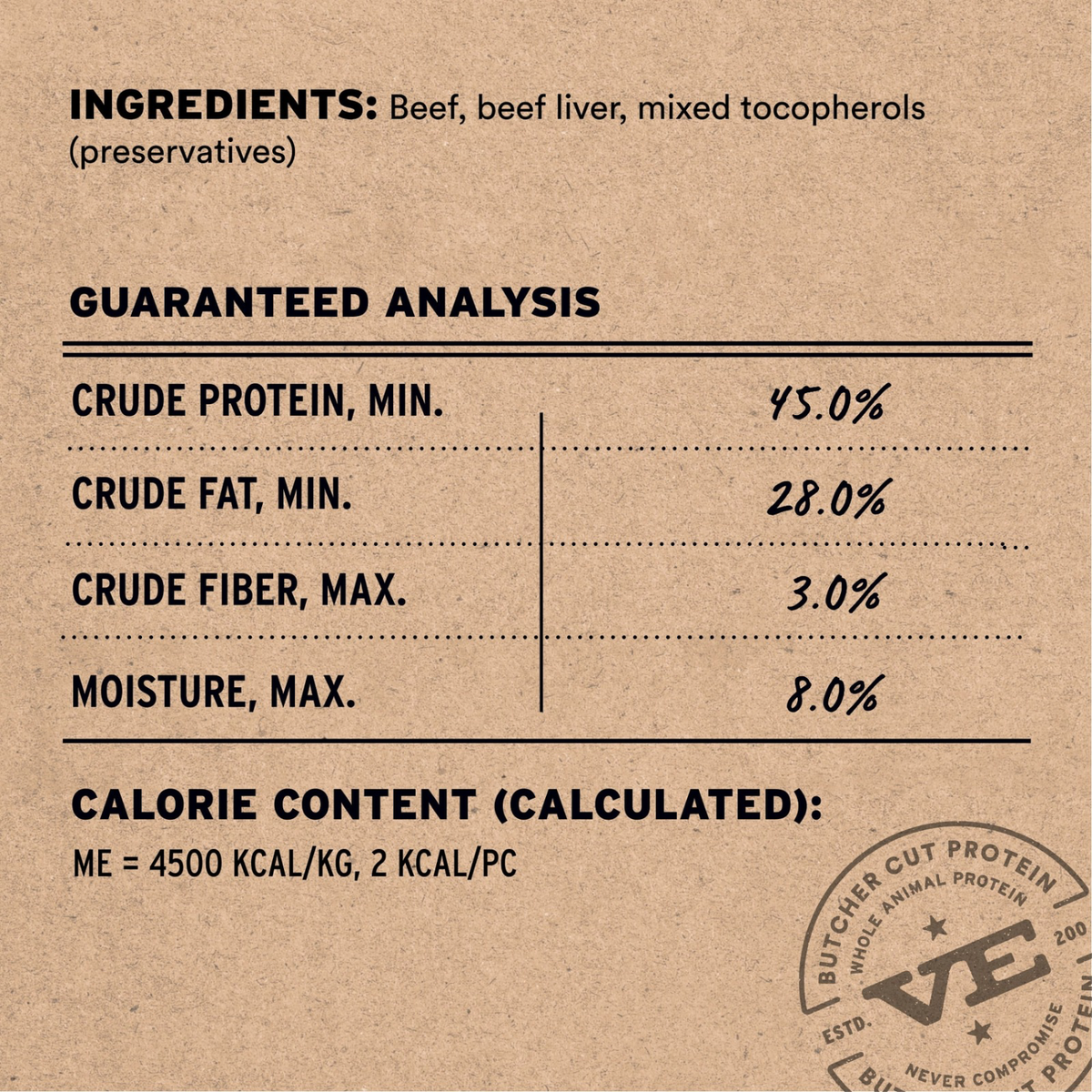 Freeze Dried Dog Treat - Beef Bites