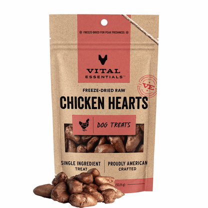 Freeze Dried Dog Treat - Chicken Hearts