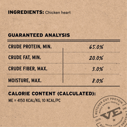 Freeze Dried Dog Treat - Chicken Hearts