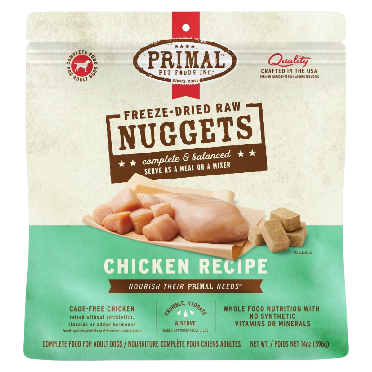 Freeze Dried Dog Food - Chicken Dinner Nuggets - Adult