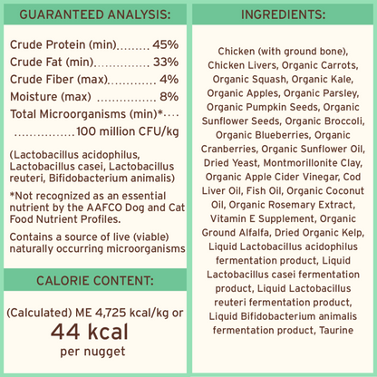 Freeze Dried Dog Food - Chicken Dinner Nuggets - Adult