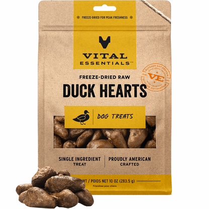 Freeze Dried Dog Treat - Duck Hearts