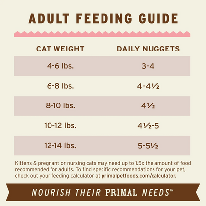Freeze Dried Cat Food - Beef & Salmon Dinner Nuggets - Adult