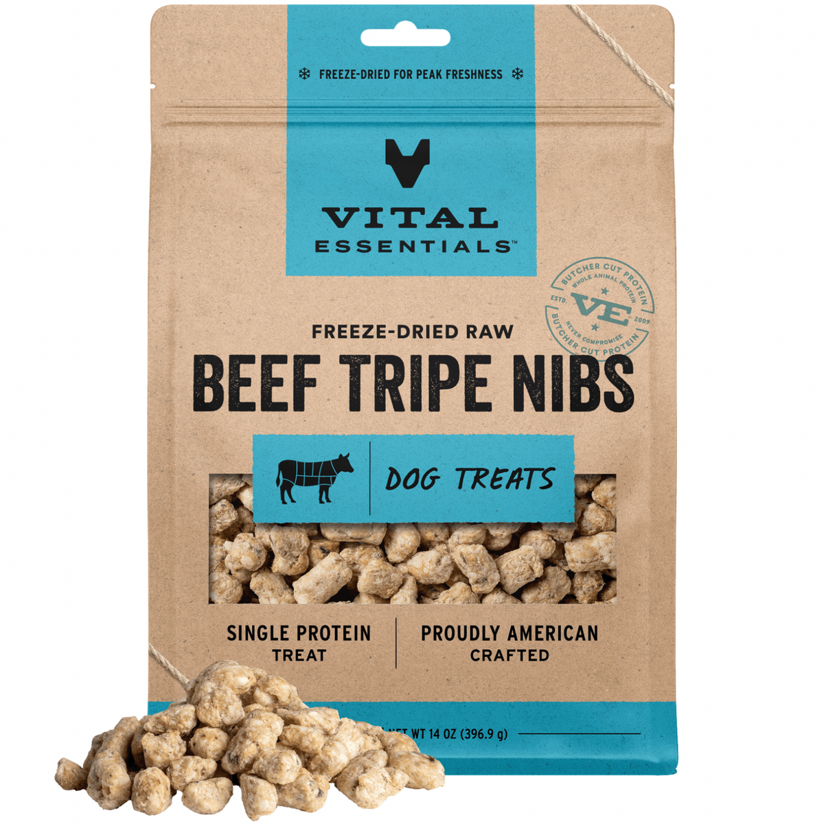 Freeze Dried Dog Treat - Beef Tripe Nibs