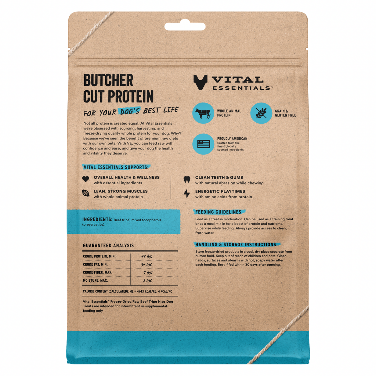Freeze Dried Dog Treat - Beef Tripe Nibs