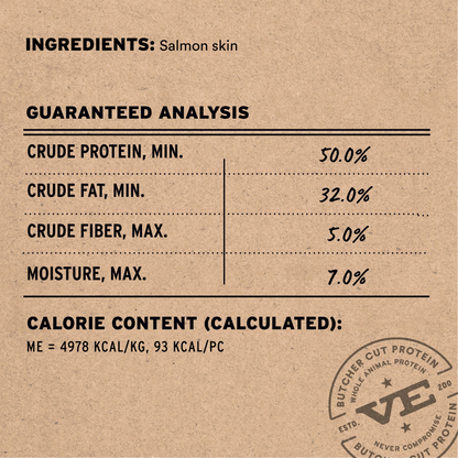 Freeze Dried Dog Treat - Raw Bar - Salmon Skin