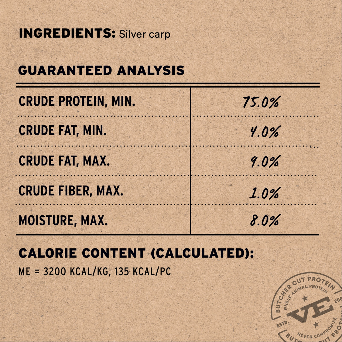 Freeze Dried Dog Treat - Raw Bar - Silver Carp Filet