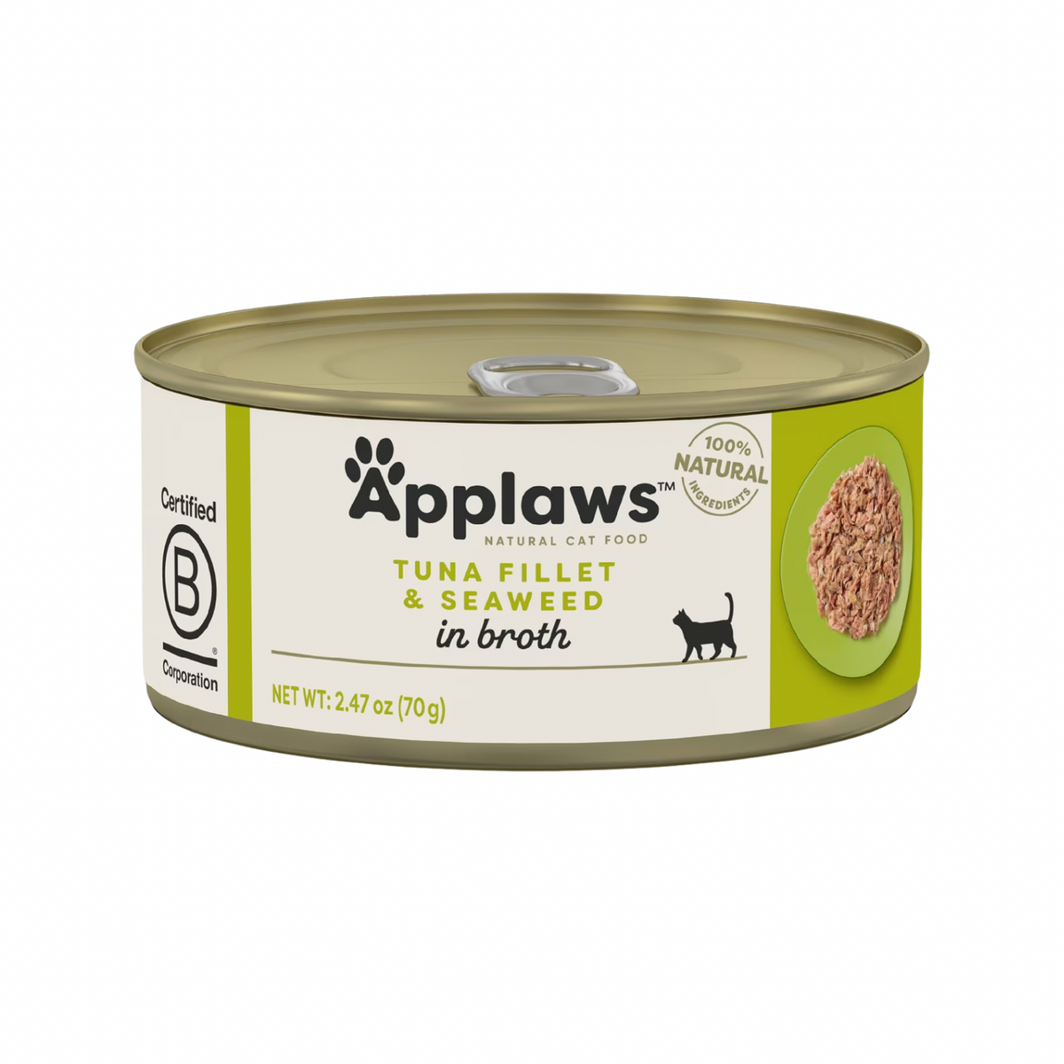 Canned Cat Treat - Tuna Fillet with Seaweed in Broth