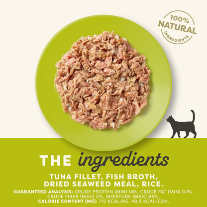 Canned Cat Treat - Tuna Fillet with Seaweed in Broth