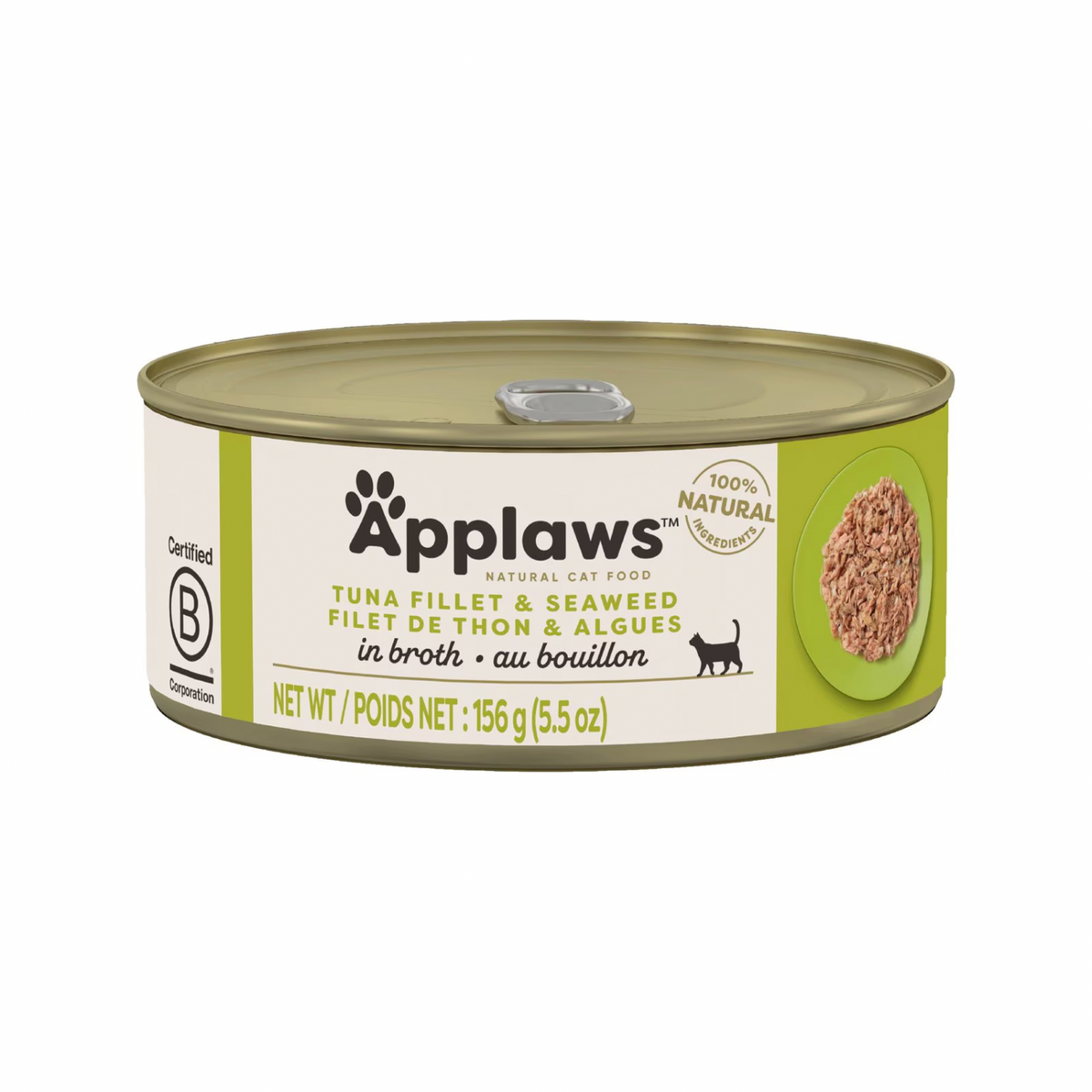 Canned Cat Treat - Tuna Fillet with Seaweed in Broth