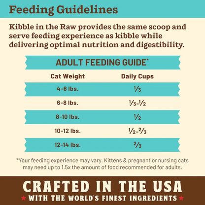 Freeze Dried Cat Food - KIBBLE IN THE RAW - Chicken & Fish Recipe