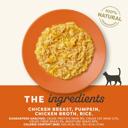 Canned Cat Treat - Chicken Breast & Pumpkin in Broth