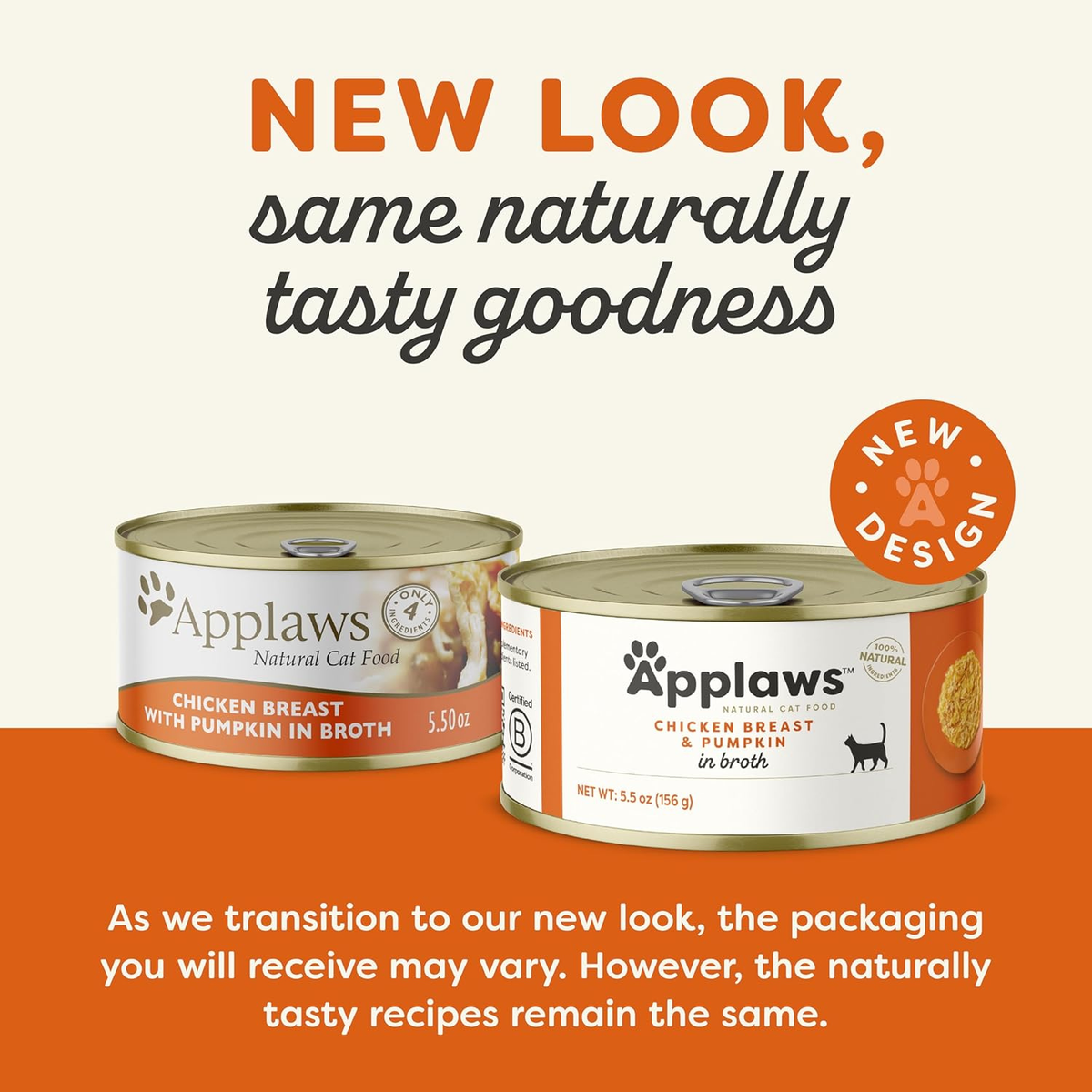 Canned Cat Treat - Chicken Breast & Pumpkin in Broth
