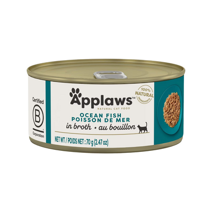Canned Cat Treat - Ocean Fish in Broth