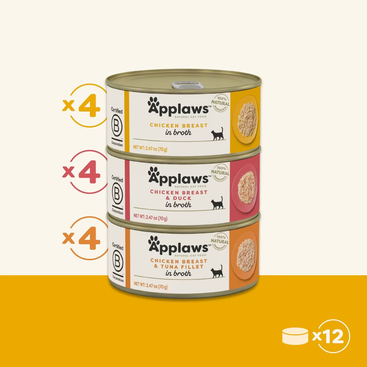Canned Cat Treat - Chicken Selection Multipack in Broth