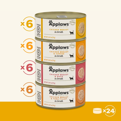 Canned Cat Treat - Chicken Selection Multipack in Broth