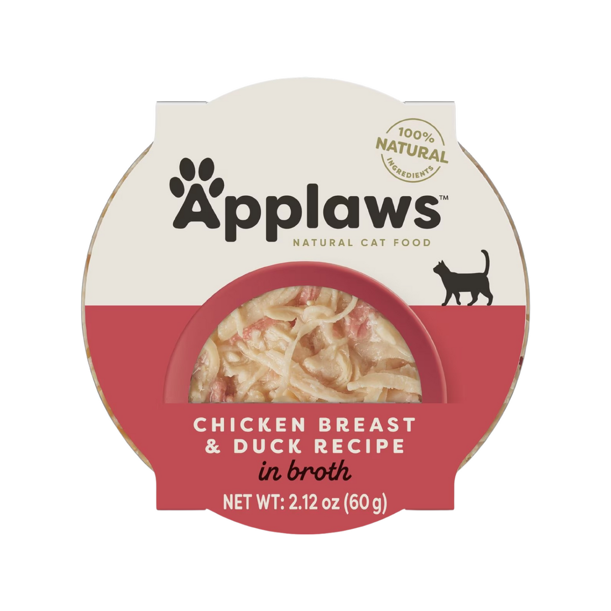 Side Dish Cat Treat - Chicken Breast & Duck Recipe in Broth