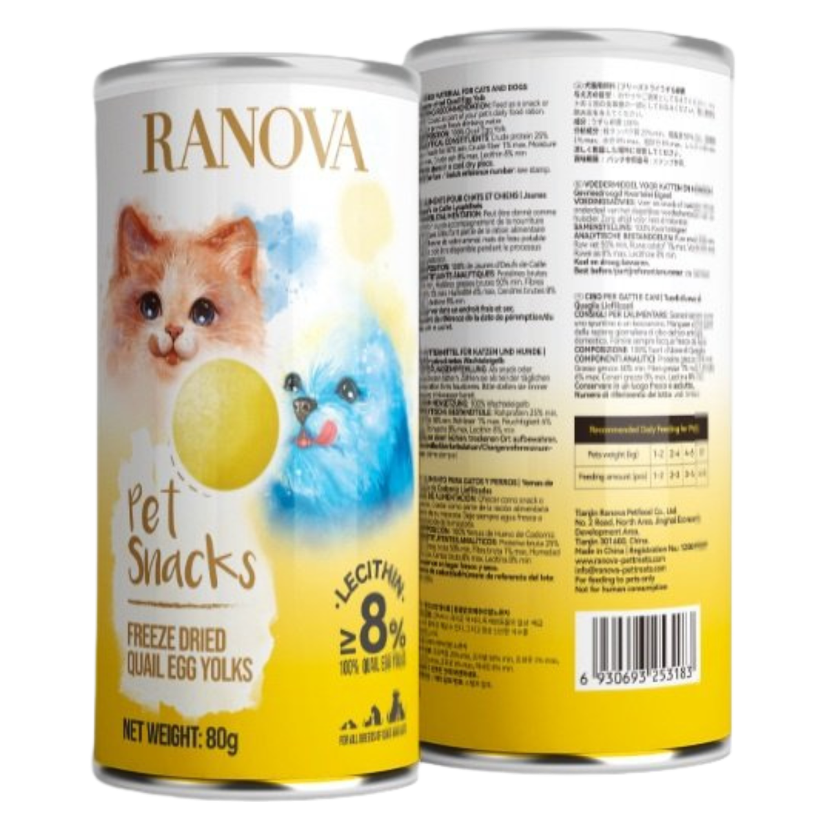Freeze Dried Dog & Cat Treat - Quail Egg Yolk