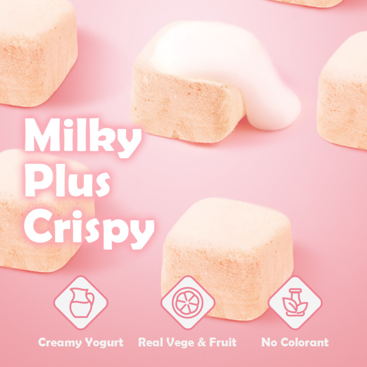 Freeze Dried Dog & Cat Treat - Yogurt Cubes (Mixed Flavor)