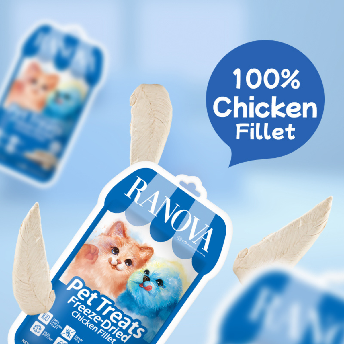 Freeze Dried Dog & Cat Treat - Chicken Breast Fillet