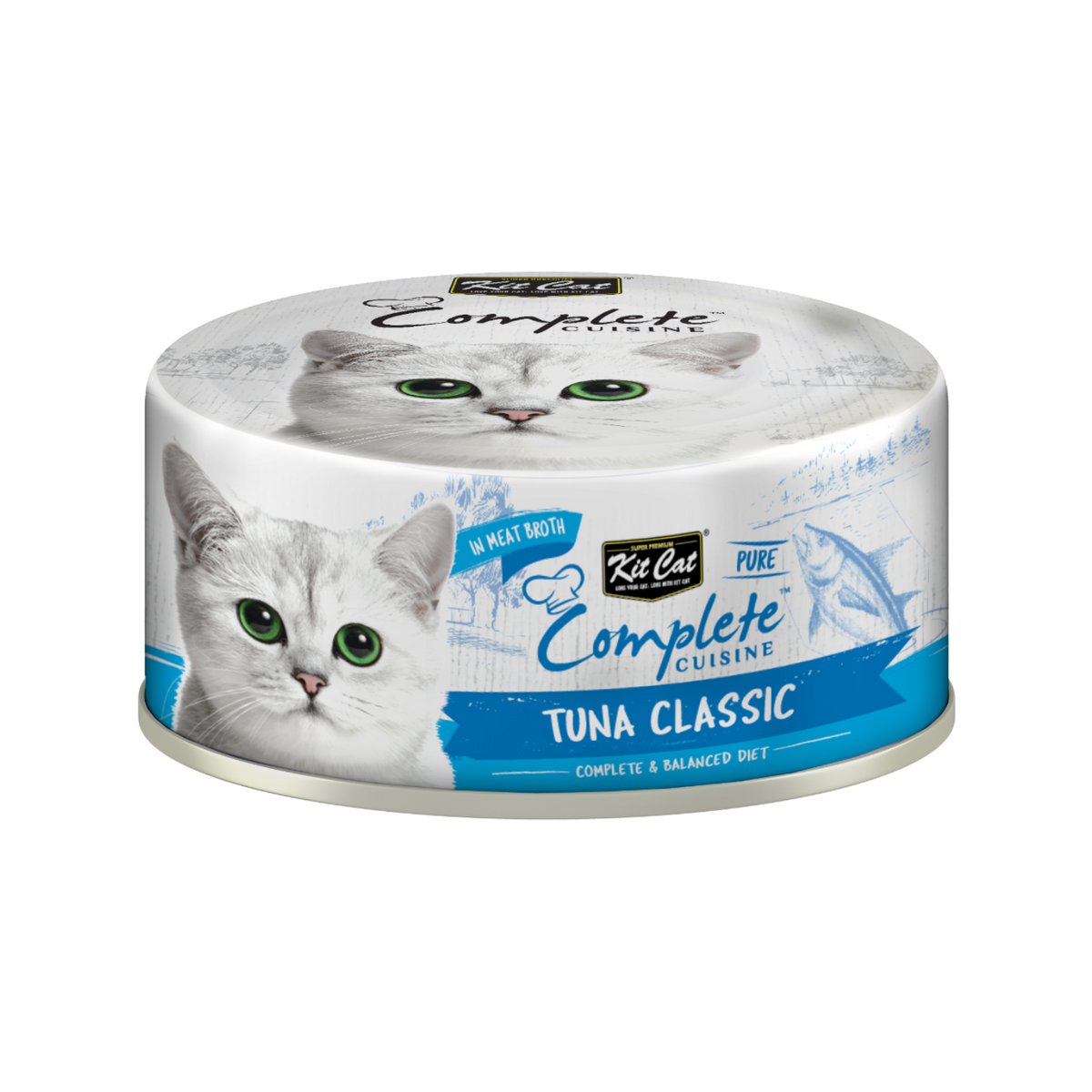Canned Cat Food - Complete Cuisine - Tuna Classic in Broth - 70 g