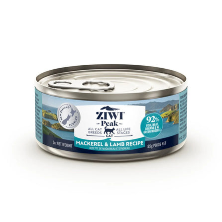 ZIWI Peak Canned Wet Cat. Food-Mackerel & Lamb 巅峰猫罐头-马鲛鱼羊肉