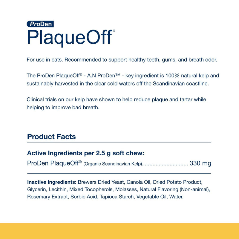 Cat Dental Care - PlaqueOff Soft Chews - 45 ct