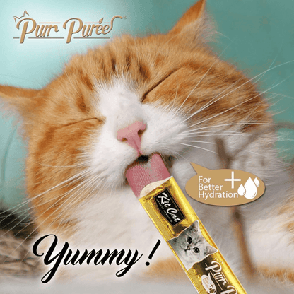 Cat Treat - Purr Purée - Value Pack - Chicken & Salmon - 15 g sachet, pack of 40