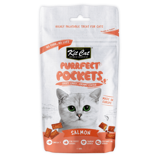 Crunchy Cat Treat - PURRFECT POCKET - Salmon - 60 g