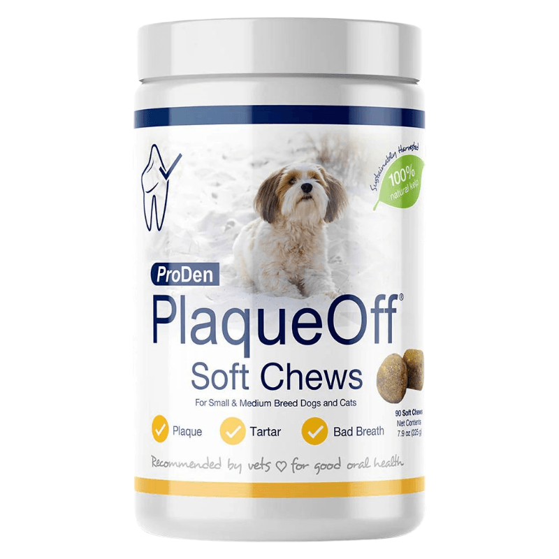 Dog & Cat Dental Care - PlaqueOff Soft Chews For Small & Medium Breed Dogs and Cats